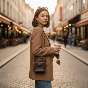 Louis Vuitton Signature Monogram Amazone Crossbody w Mono Strap